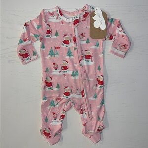 🎄Angel Dear Golf Santa Footie Newborn 0-3 3-6 6-9 months